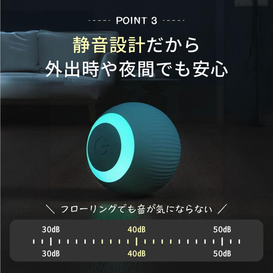 猫 おもちゃ ボール 電動 犬 動く 猫じゃらし 1人遊び 自動 電動ボール ペット ねこ 猫用品 ストレス解消 |  | 04