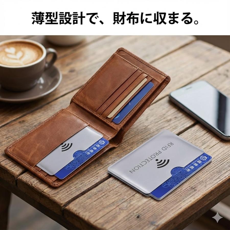 スキミング防止 カードケース マイナンバーカード ケース 磁気防止 カード シート 5枚セット RFID 防犯 旅行 クレジットカード |  | 04