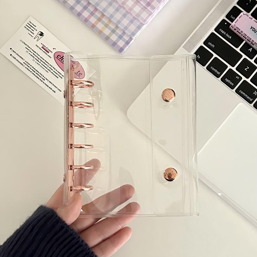 【シールとセットでお得！】シール帳  台紙 リフィル A7 はがせる 透明 バインダー リフィル おしりシール お尻 ぷくぷく 3d 6穴 クリア 手帳 収納 |  | 05