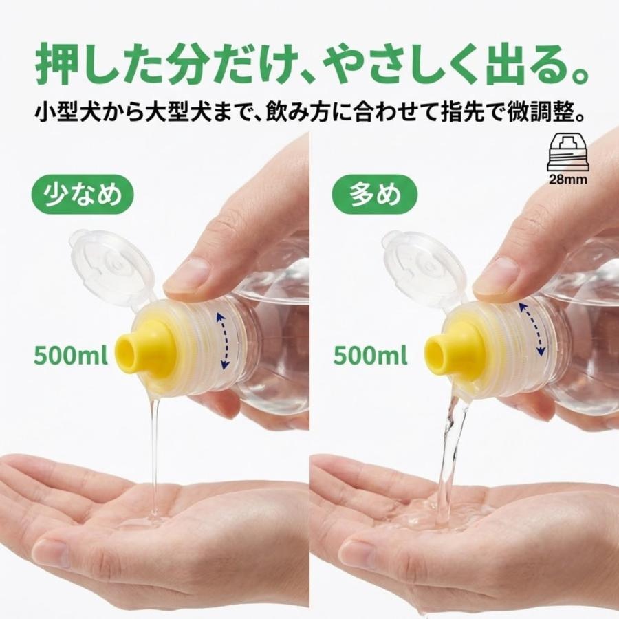 【5個セット】おでかけマナーキャップ ペットボトルキャップ 犬 散歩 水 給水キャップ 給水ボトル 水飲み 水筒 携帯 ハンディシャワー |  | 02