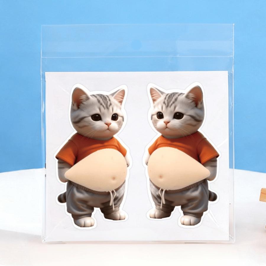 お腹シール おなか ステッカー おなかぷにぷに 3Dシール 犬 猫 ぷくぷく ぷっくり 立体シール |  | 08