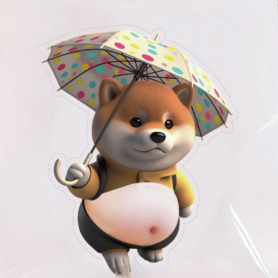 お腹シール おなか ステッカー おなかぷにぷに 3Dシール 犬 猫 ぷくぷく ぷっくり 立体シール |  | 05