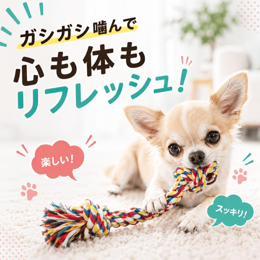 ロープトイ 犬 おもちゃ ロープ 頑丈 セット 壊れない  歯磨きトイ フリスビー ボール 投げ輪 丈夫 長持ち |  | 03