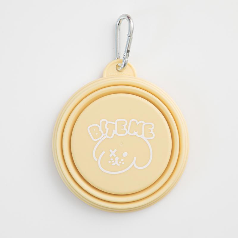 【送料無料】 bite me 折りたたみ フードボウル おしゃれ 携帯 食器 水飲み 散歩 シリコン 軽量 給水器 カラビナ かわいい 小型犬 |  | 04