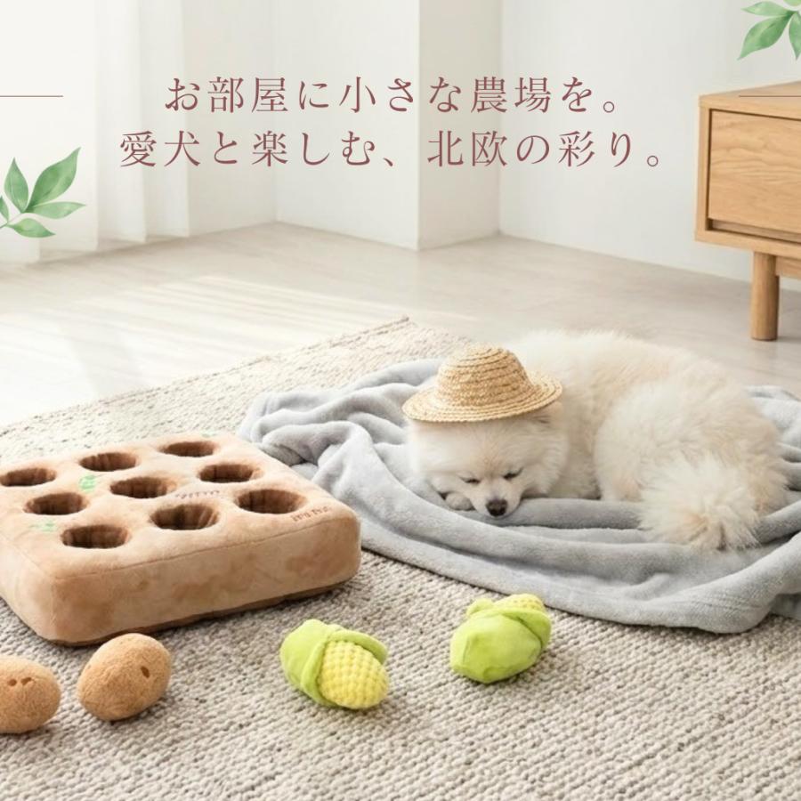 bite me ノーズワーク 農場 犬 マット 知育トイ おもちゃ 知育玩具 ぬいぐるみ かわいい 噛む 音が鳴る 鳴き笛 クッション |  | 02