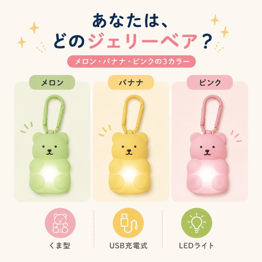 犬 お散歩ライト 光る 首輪 LED 充電式 ペンダント BITE ME ジェリーベア リード ハーネス 取付 Type-C 3点灯モード くま型 |  | 06