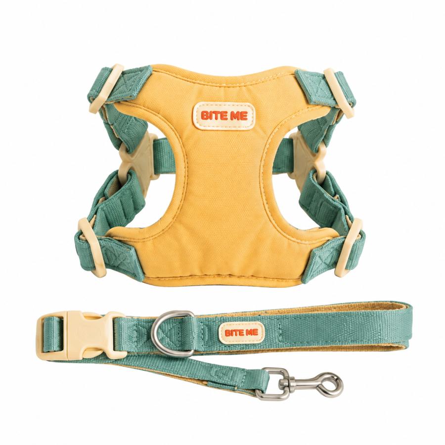 BITE ME 犬用 ハーネス リード セット v2 小型犬 胴輪 240cm 3WAY サイズ調整 バイカラー S M L XL | BITE ME | 03