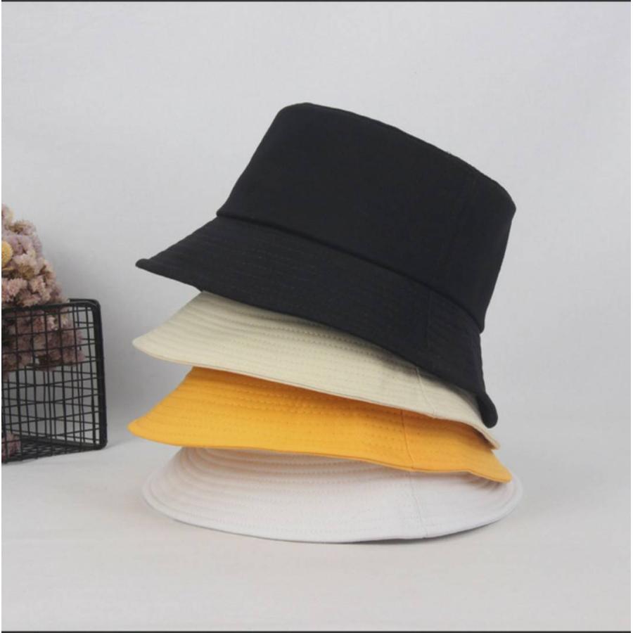 バケットハット バケハ 韓国 男女兼用 ハット メンズ レディース 帽子 黒 |  | 01