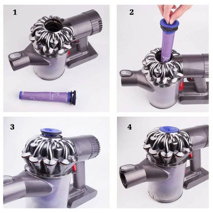 Dyson ダイソン フィルター V7 V8 ブラシ付 互換品 掃除 セット