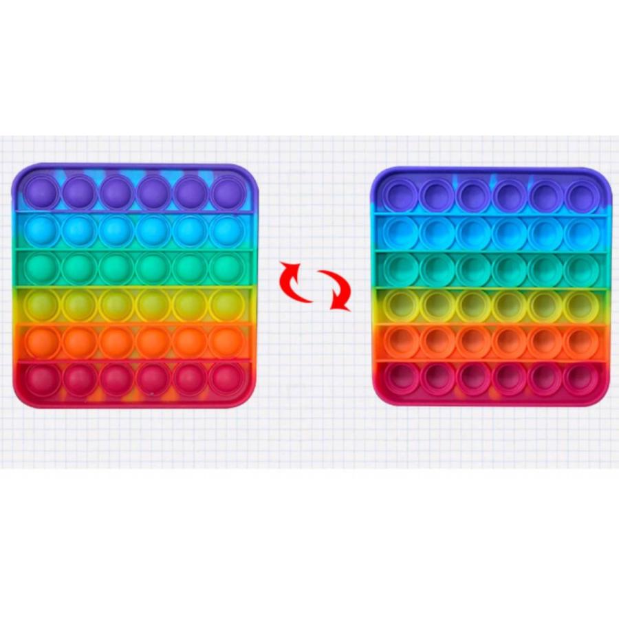 プッシュポップバブル 安い 可愛い 四角 形 知育 ストレス解消