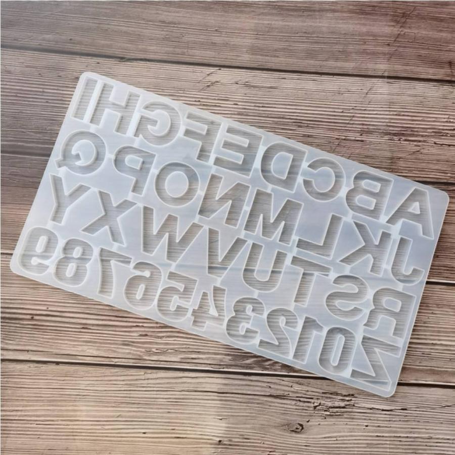 シリコンモールド ハンドメイド アルファベット 数字 反面 英字 アクセサリー Siliconemouldsアニビアワークス 通販