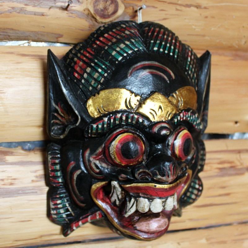 希少！邪を払う福を招く守護神 バリ島・インドネシア 木彫レリーフ