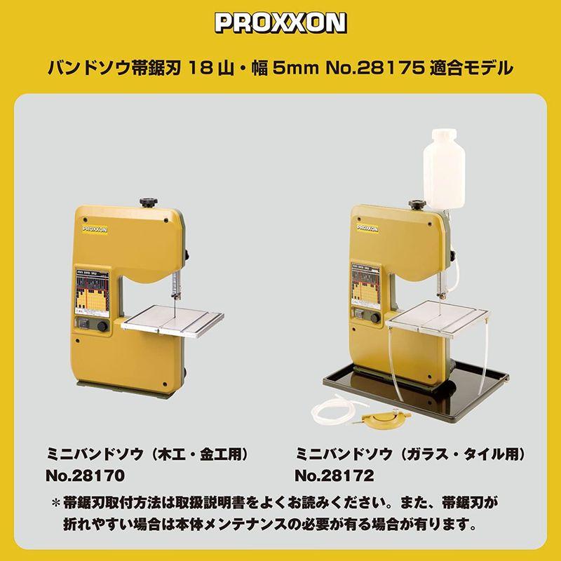 59%以上節約 プロクソン PROXXON 交換用バンドソウ鋸刃 18山 幅5mm 1本 No.28175 バンドソウ鋸刃 18山