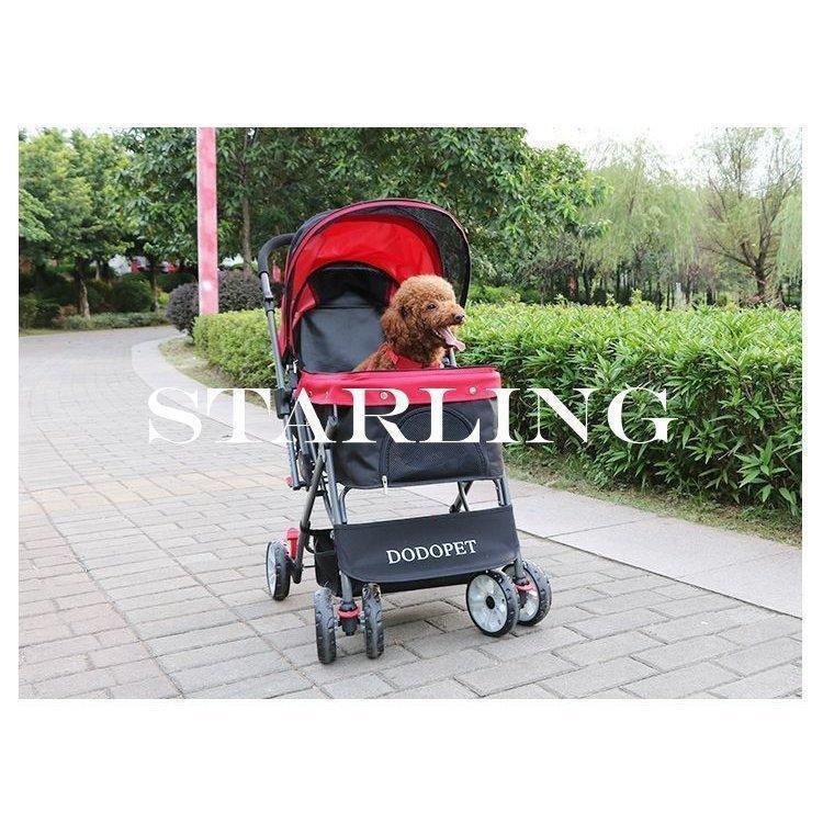 ペットカート ペットバギー DODOPET 切り替え ハンドル 多頭飼い 大型犬 中型犬 小型犬 犬 荷物入れ バスケット キャノビー付き 4輪 折り ペットカート Z1214348782(10807円)