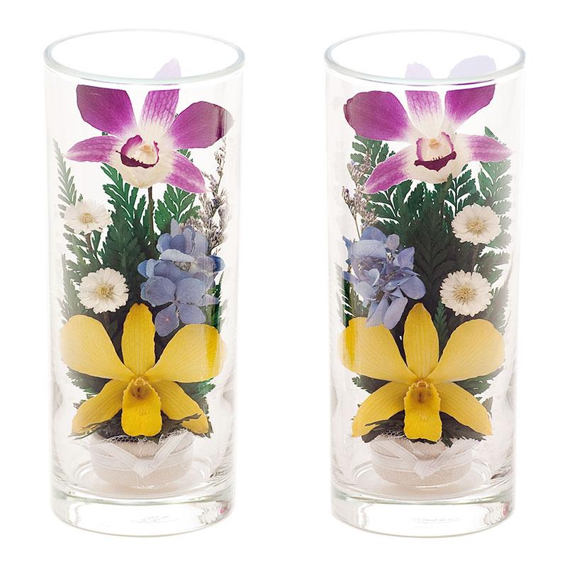 仏花 グラスフラワー 特殊加工ドライフラワー Hanagonomi ハナゴノミ Ap05 密閉グラス入り 一対 Ap 005 仏壇仏具のまごころショップ安伽堂 通販 Yahoo ショッピング