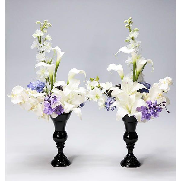 仏花 造花 仏壇用 カラコレス メモリアル 工芸お花 【 やすらぎ 】 二人組 爆買 花束、アレンジメント-造花、アートフラワー