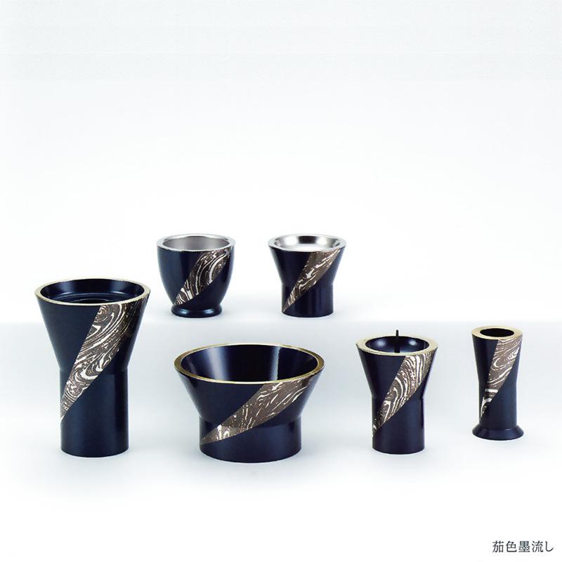 具足セット 仏具セット 6具足 高岡銅器 詩杯型 墨流し 3.0寸 爆買 