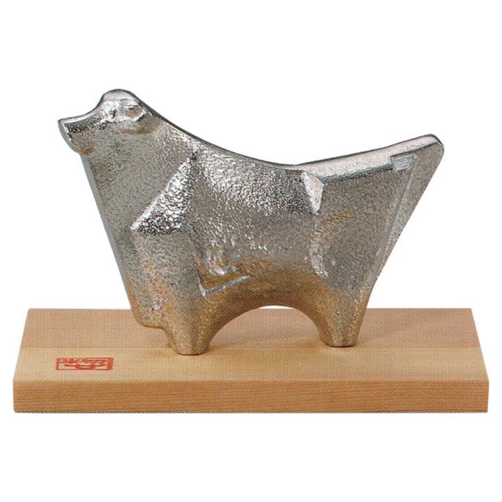 干支置物 丑 うし 牛 錫製 三枝惣太郎作 すず : 仏壇仏具の