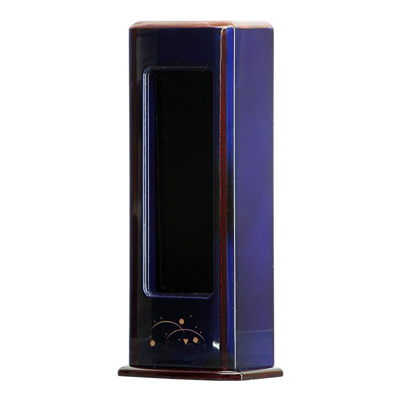 位牌 繰出位牌 回出位牌 蒔絵入り せせらぎ ブルー : 仏壇仏具の