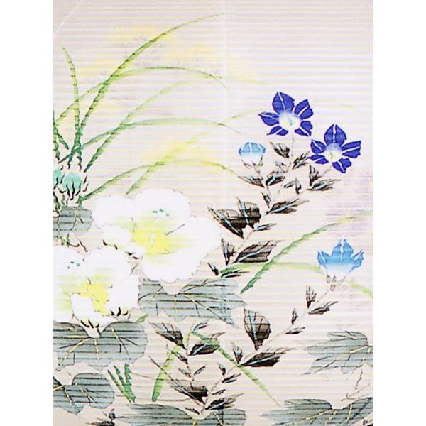 お盆 提灯 岐阜提灯 大内行灯 オゼキ 12号 二重 菊 桔梗 2個セット