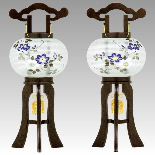 盆提灯 盆ちょうちん 大内行灯 お盆 新盆 初盆 御供 絹張晏華 7号