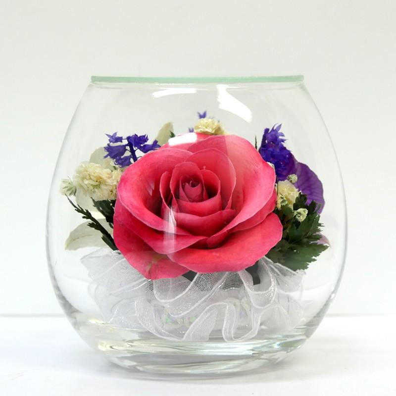 仏花 ドライフラワー ボトルフラワー グラスフラワー 仏壇用  密閉グラス入り