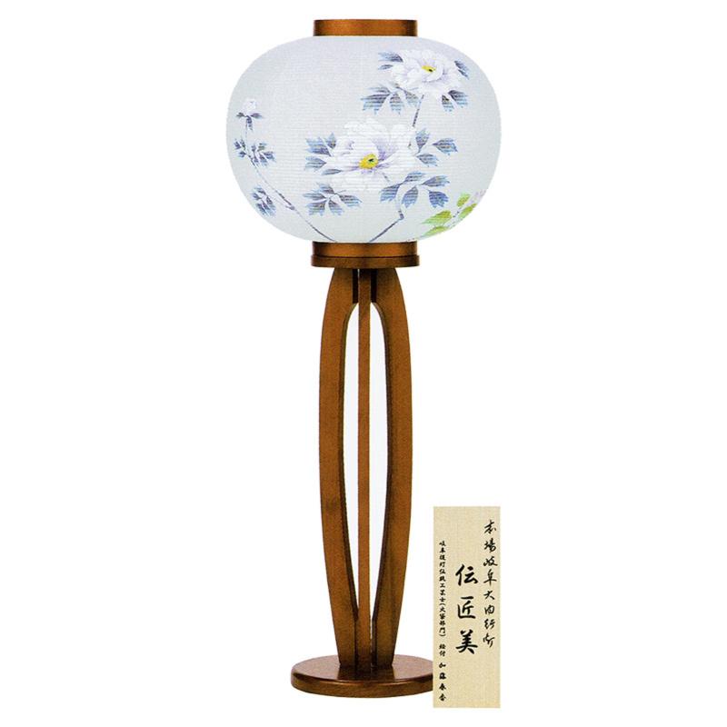 お盆 岐阜提灯 大内行灯 オゼキ 12号 二重 菊 桔梗 黒 【公式通販】