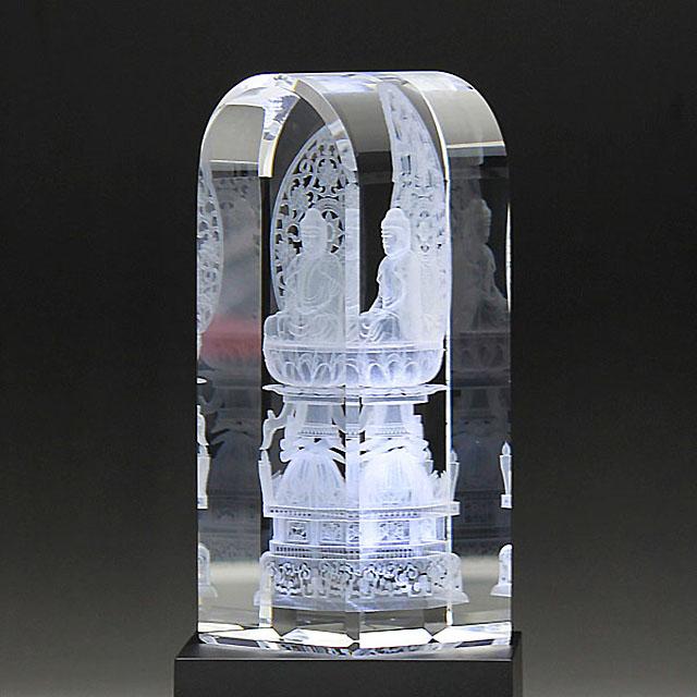 仏具 仏像 クリスタル 癒しの仏像 座釈迦 釈迦如来 臨済宗 曹洞宗 禅宗 LED照明台座付 DB-1 |  | 01