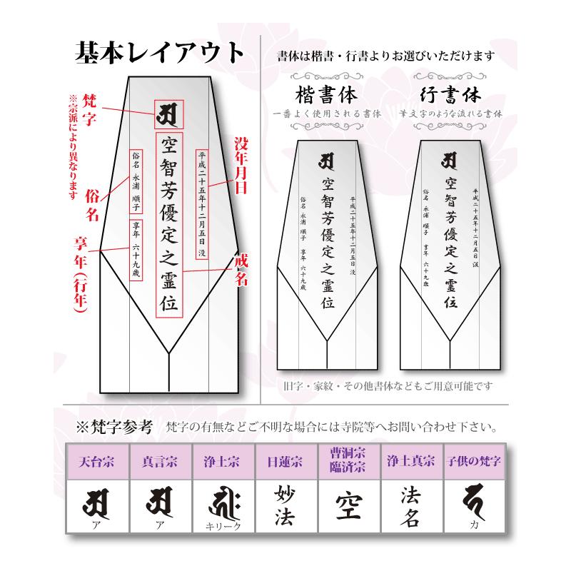 位牌 クリスタル位牌 KH-4-大 高さ18cm 爆買_5