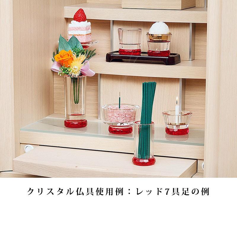 仏具 クリスタル仏具 3具足 【 心結 miyu パープル 】 爆買_5