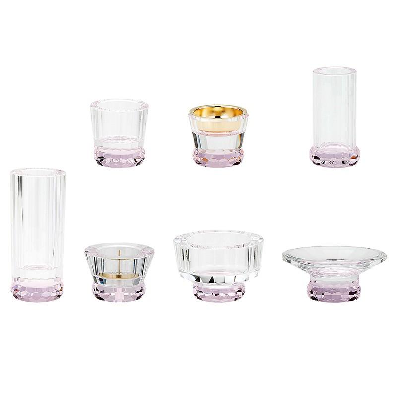 仏具 クリスタル仏具 7具足 【 心結 miyu ピンク 】 爆買