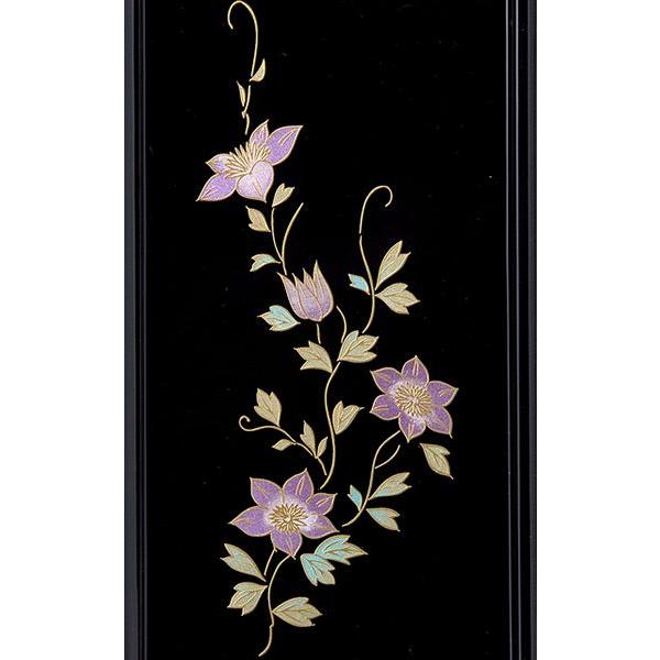 厨子型 ミニ仏壇 蒔絵鉄仙 小 「黒・内金」 高さ: 30cm 幅: 17.1cm 爆買の画像