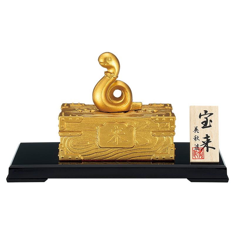 20・備前焼　巳の置物　蛇　へび　干支　山麓窯　未使用新品　共箱　木箱　縁起物 20・備前焼 巳の置物 蛇 干支 山麓窯 未使用新品 共箱 木箱入り