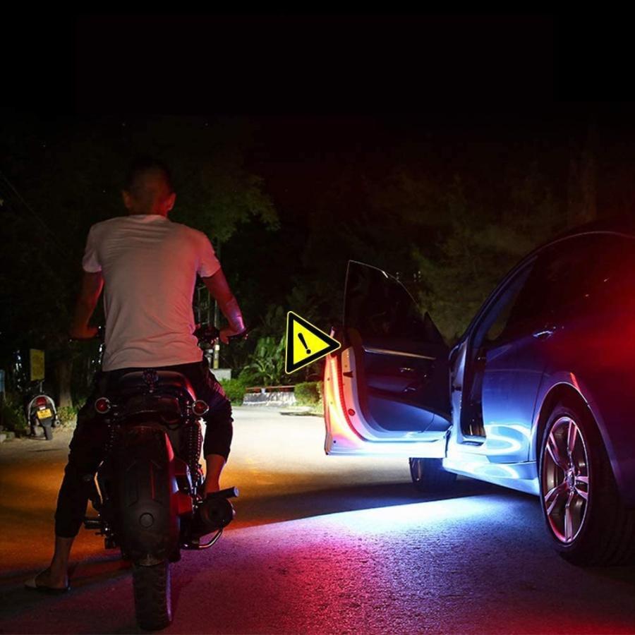 車用 Ledライト ドア警告灯 衝突防止 追突防止 安全サイドライト ドアランプ 点滅続き 貼り付けタイプ 耐久性 極薄 車検 簡単取付 2本セット 12v Door 1 Door 1 コスパ優品 通販 Yahoo ショッピング