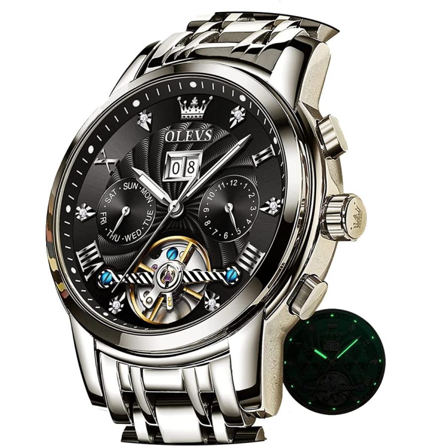 人気no 1品質満点 Olevs うで時計 メンズ かっこいい 歩数計 腕時計 自動巻き スマートウォッチ本体 おしゃれ おしゃれ 人気 防水 黒 カレンダー表示 夜光 Men Watch ブラック Gx Jp G9910gb コスパ優品 早割クーポン