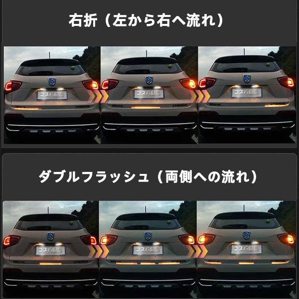 シーケンシャルウインカー テープライト 流れるウインカー 120cm トランクライト RGB イルミネーション 5050 12v led ランクライト テールライト HRGB-120--x｜ankayuhin-toko｜09