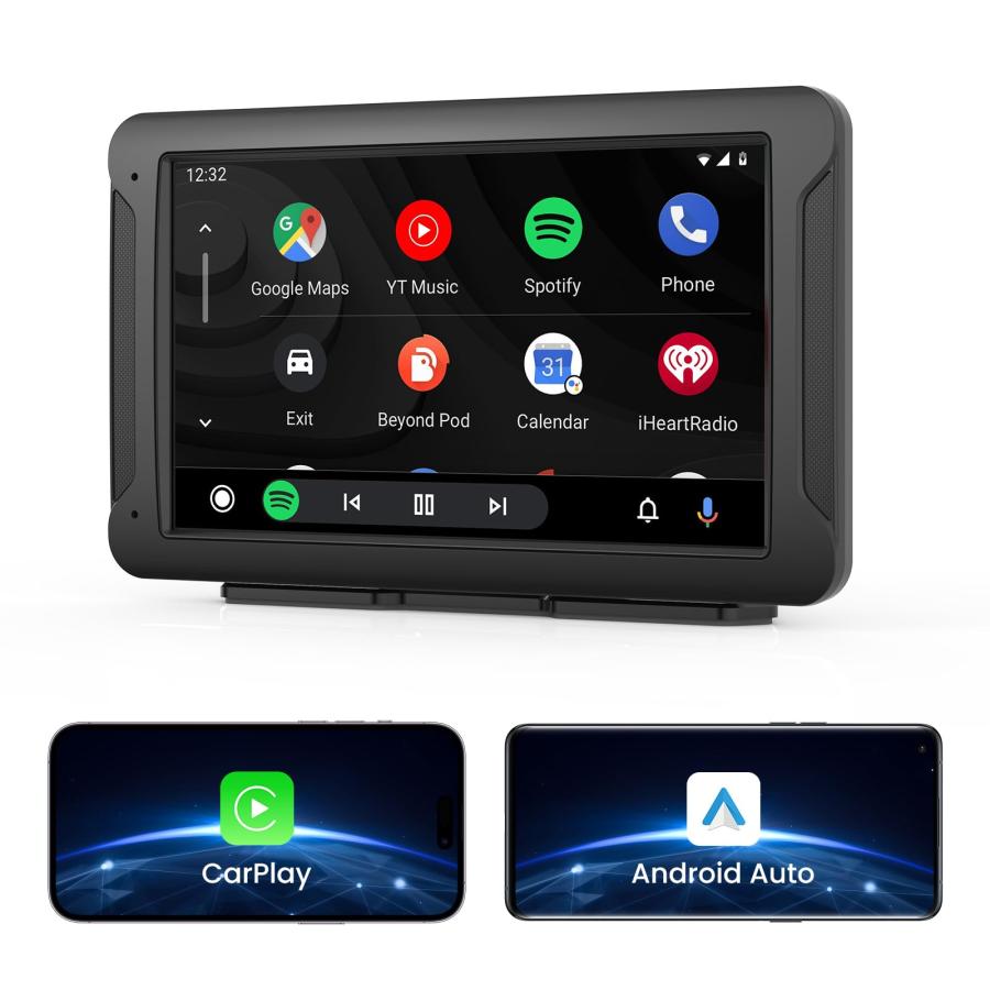 VVCAR ワイヤレスCarPlay & Android Auto カーオーディオ ７インチ 