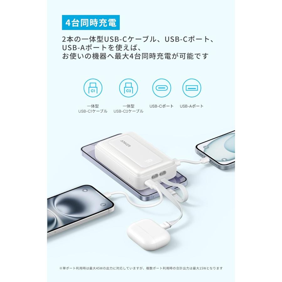 Anker（アンカー） Anker Zolo Power Bank (20000mAh, 45W, Built-In