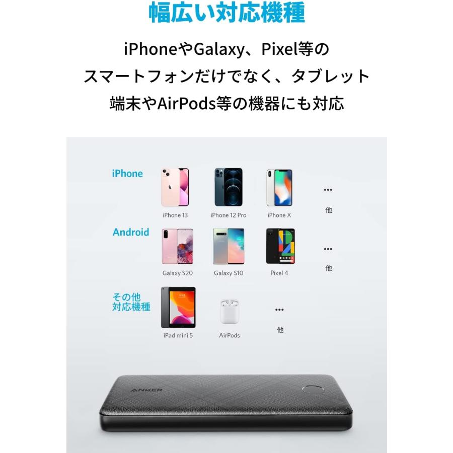 Anker 523 Power Bank (PowerCore 10000) (10000mAh / 大容量モバイルバッテリー) USB Power Delivery対応/PowerIQ 3.0 (Gen2) 搭載 | Anker | 06