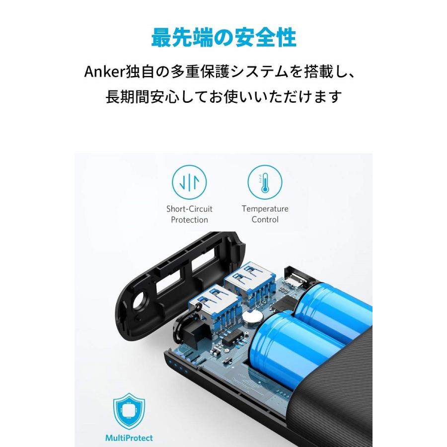 モバイルバッテリー Anker PowerCore 20000 Redux 20000mAh モバイルバッテリー 超大容量 PSE認証済 PowerIQ搭載 低電流モード搭載 アンカー｜ankerdirect｜06