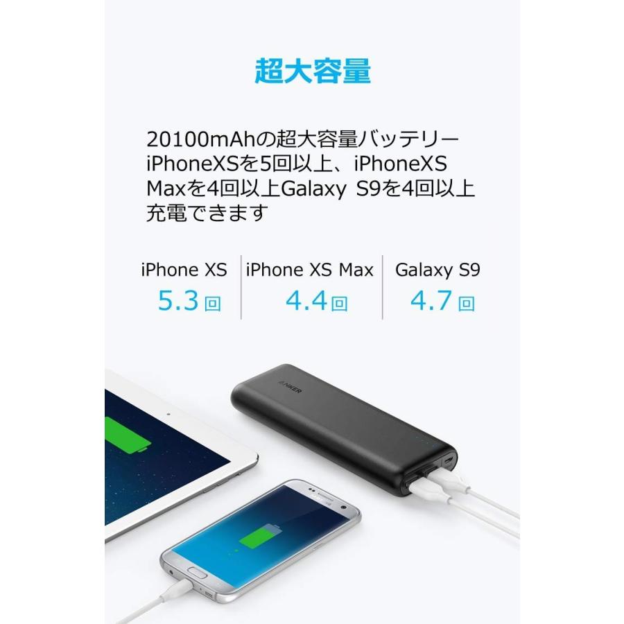 モバイルバッテリー Anker Powercore 20100mah Pse認証済 2ポート 超大容量 急速充電poweriq搭載 4 8a出力 Ankerdirect 通販 Paypayモール