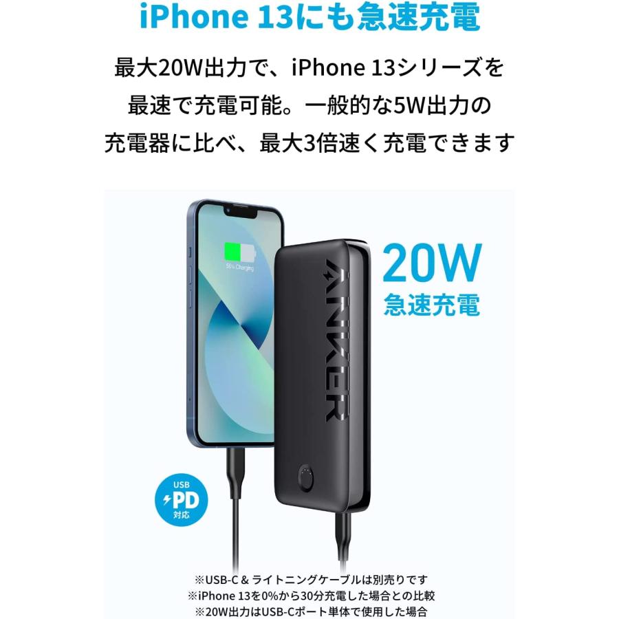 Anker 335 Power Bank (PowerCore 20000) モバイルバッテリー 20W 20000mAh 大容量 PSE認証済/PowerIQ 3.0 (Gen2) 搭載/USB PD対応｜ankerdirect｜04