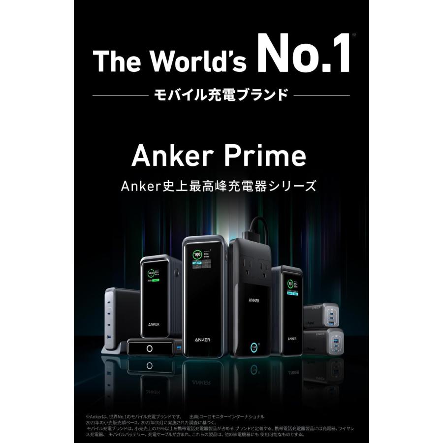 Anker Prime Power Bank (20000mAh, 200W) (20000mAh 合計200W出力 モバイルバッテリー)【USB Power Delivery対応/PSE技術基準適合/USB-C入力対応】｜ankerdirect｜04