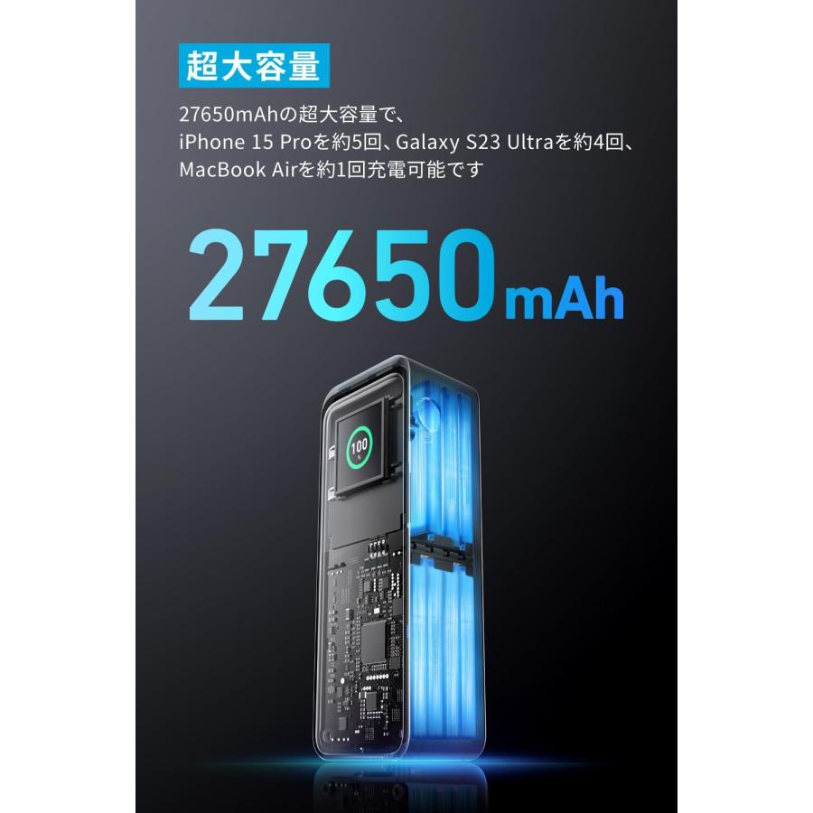 Anker Prime Power Bank (27650mAh, 250W) (モバイルバッテリー Anker Prime Power Bank (27650mAh, 250W) (モバイルバッテリー