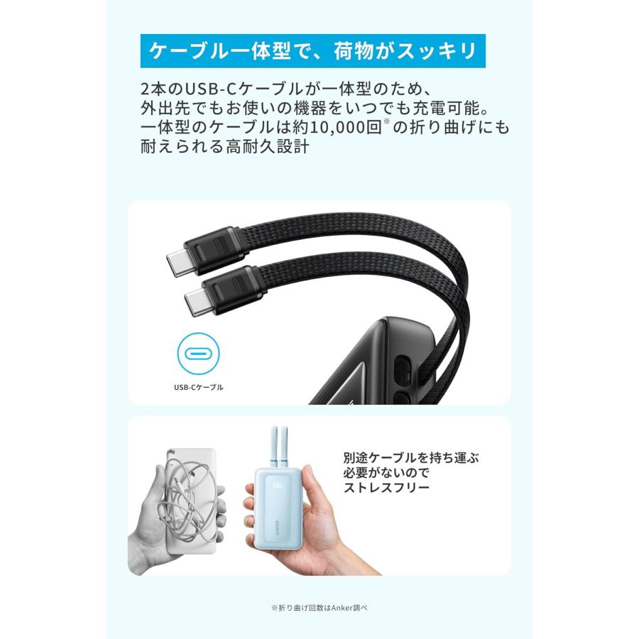 Anker Zolo Power Bank (10000mAh, 35W, Built-In Dual USB-C