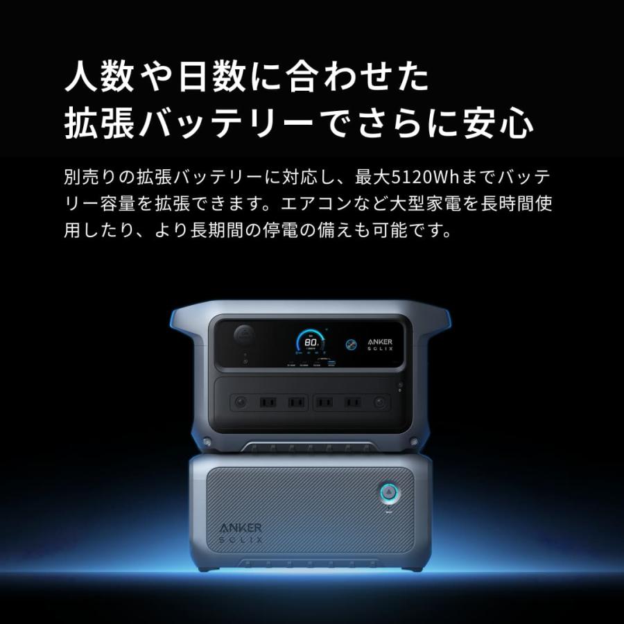 Anker（アンカー） ポータブル電源 Anker Solix C2000 Gen 2 Portable