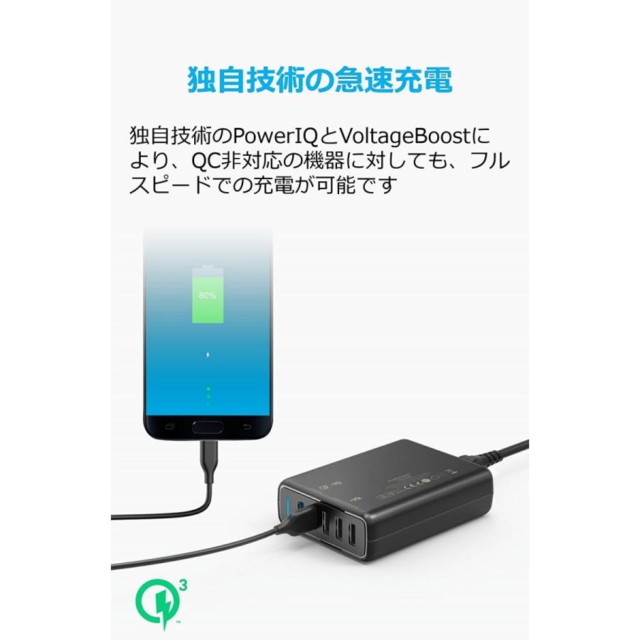 Anker 充電器 PowerPort Speed 5 USB急速充電器 5ポート QC3.0