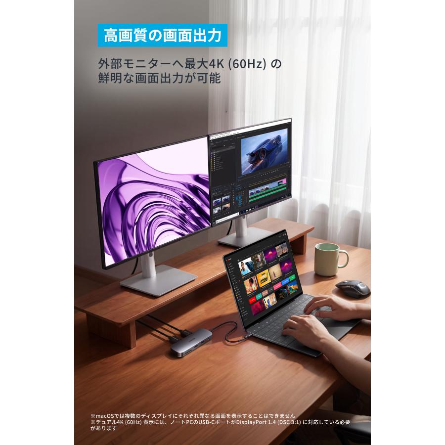 Anker Nano USB-C ハブ (8-in-1, Dual Display) | Anker | 03