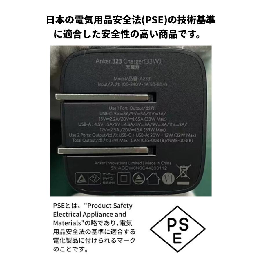 Anker（アンカー） Anker 323 Charger33WUSB PD 充電器 USB-C USB-A