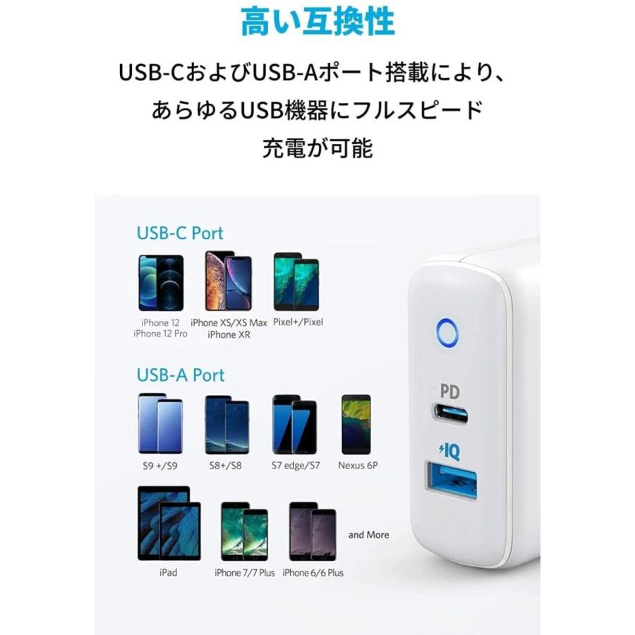 Anker PowerPort PD 2 20W PD対応 32W 2ポート USB-A & USB-C PSE認証済 Power Delivery対応 PowerIQ コンパクト iPhone 14 13 Air :A2625:AnkerDirect - 通販 - Yahoo!ショッピング